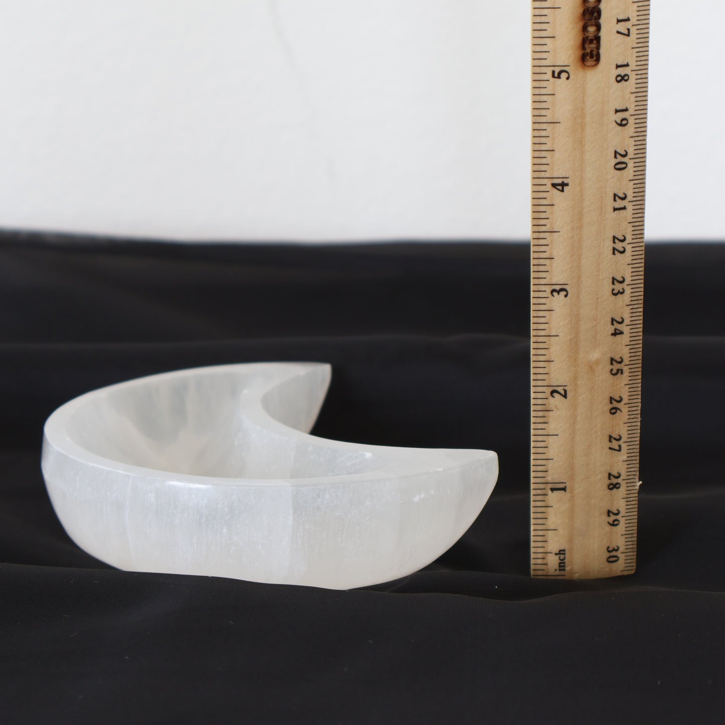 Selenite Moon Bowl
