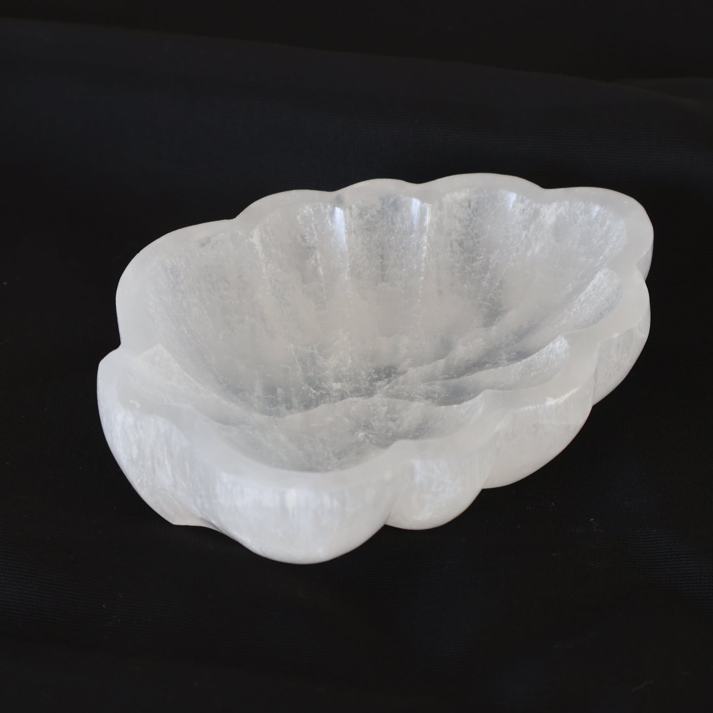 Selenite Leaf Bowl