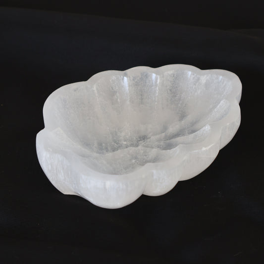 Selenite Leaf Bowl