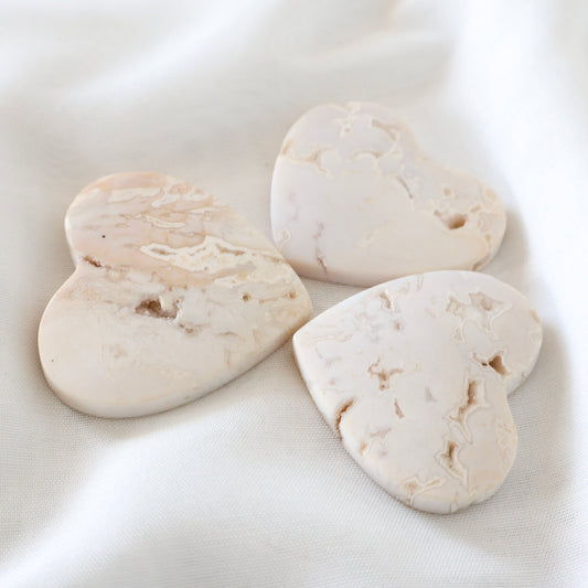 Agate Heart Cabochons