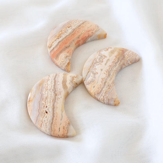 Agate Moon Cabochons