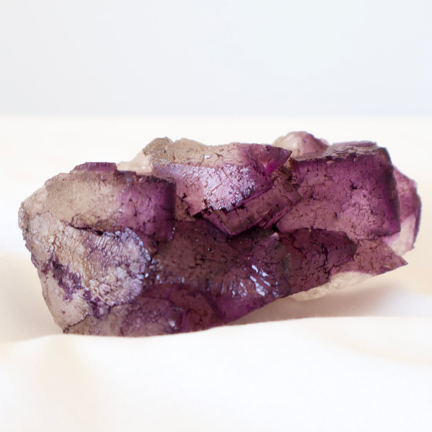 Purple  and white Fluorite