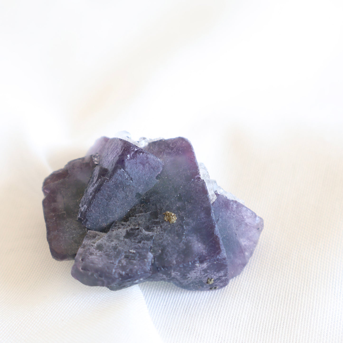 Fluorite with Calcite and Marcasite