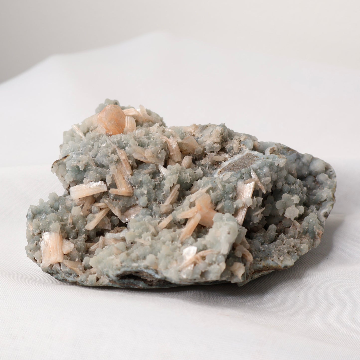 Drusy Chalcedony with Apophyllite and Stilbite