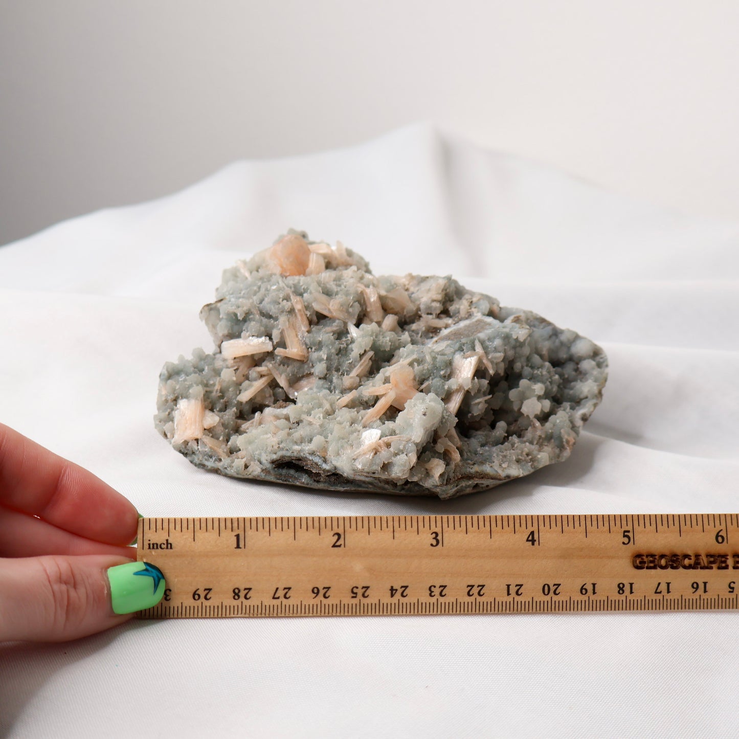 Drusy Chalcedony with Apophyllite and Stilbite