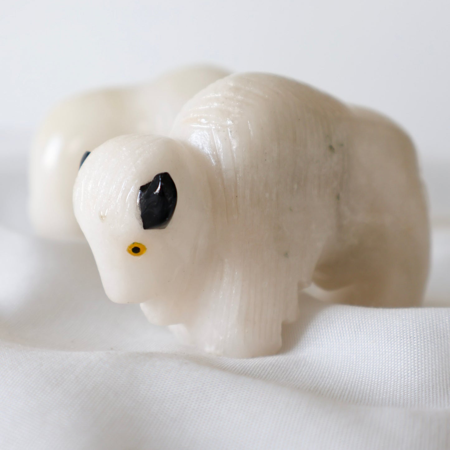 Alabaster Buffalo Carving