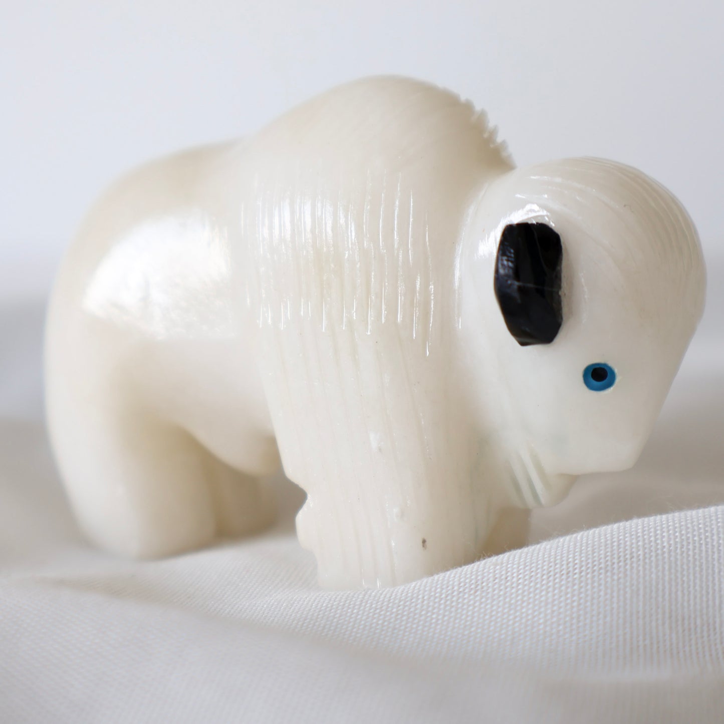 Alabaster Buffalo Carving