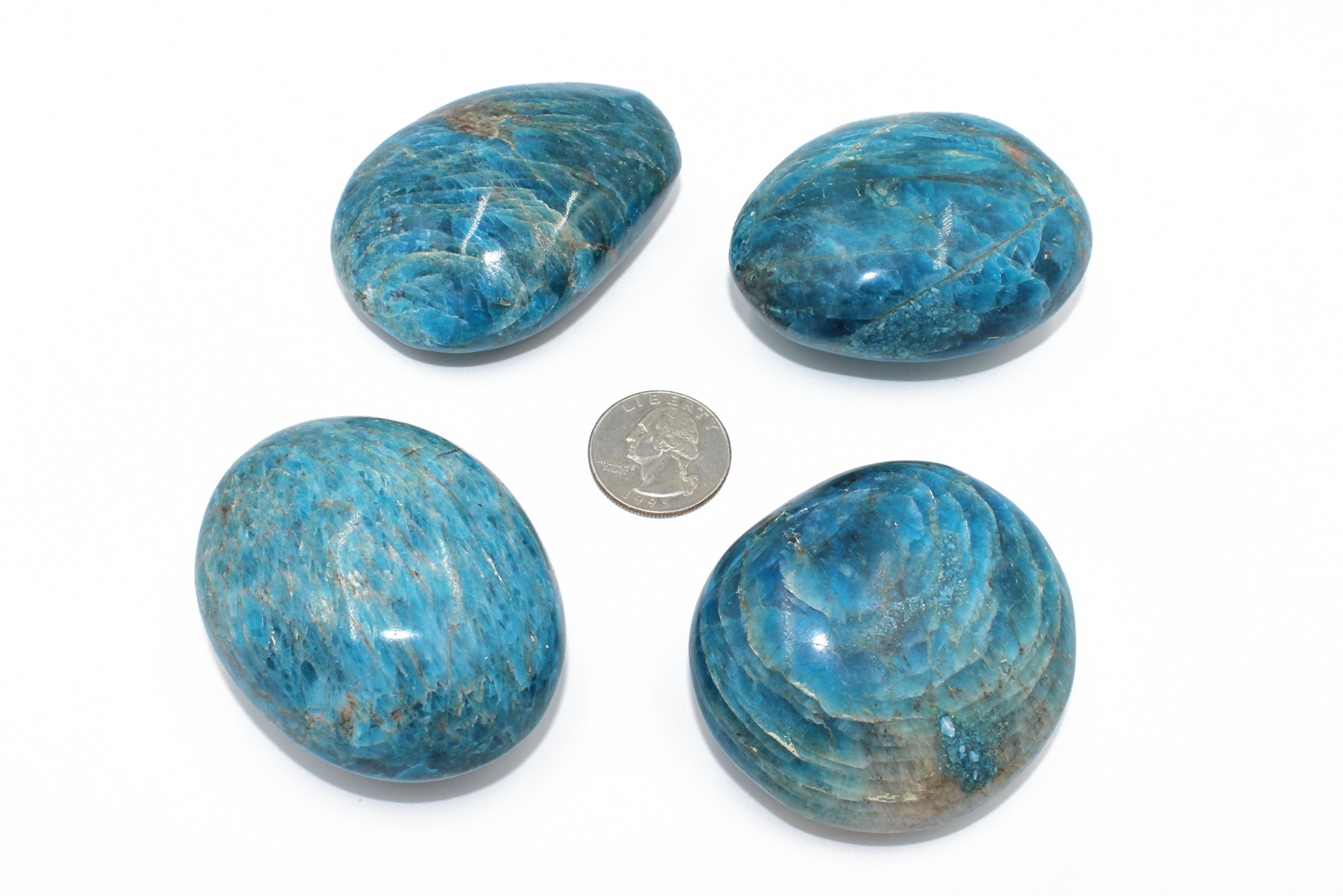 Blue Apatite Palm Stone