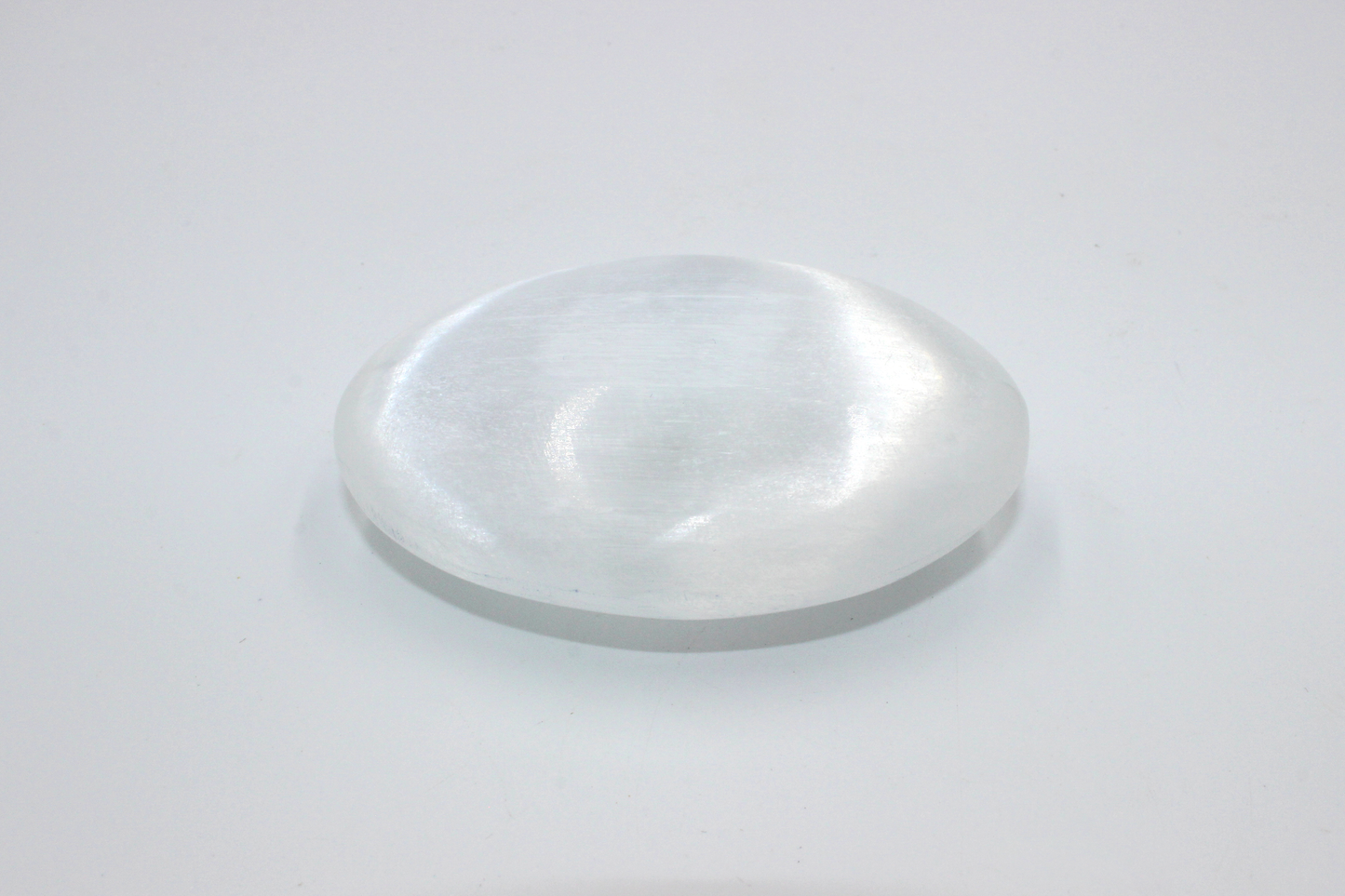 Selenite Palm Stone